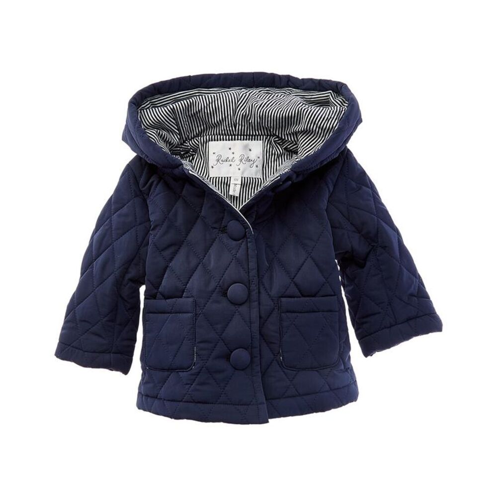 Rachel Riley Girls  Quilted Jacket, Blue